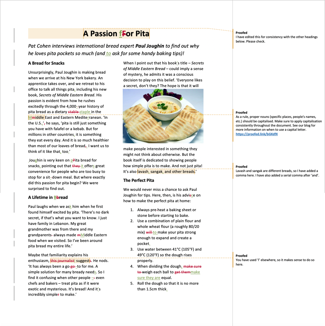 Article Proofreading Example (After Editing)